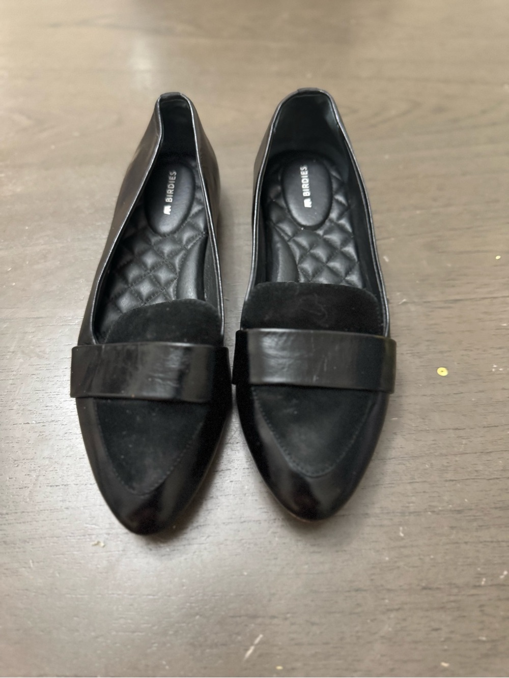Birdies The Sparrow loafers - licorice black leather WOMENS Size 7.5